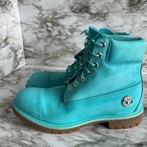 Baby blue limit edition timberland boots